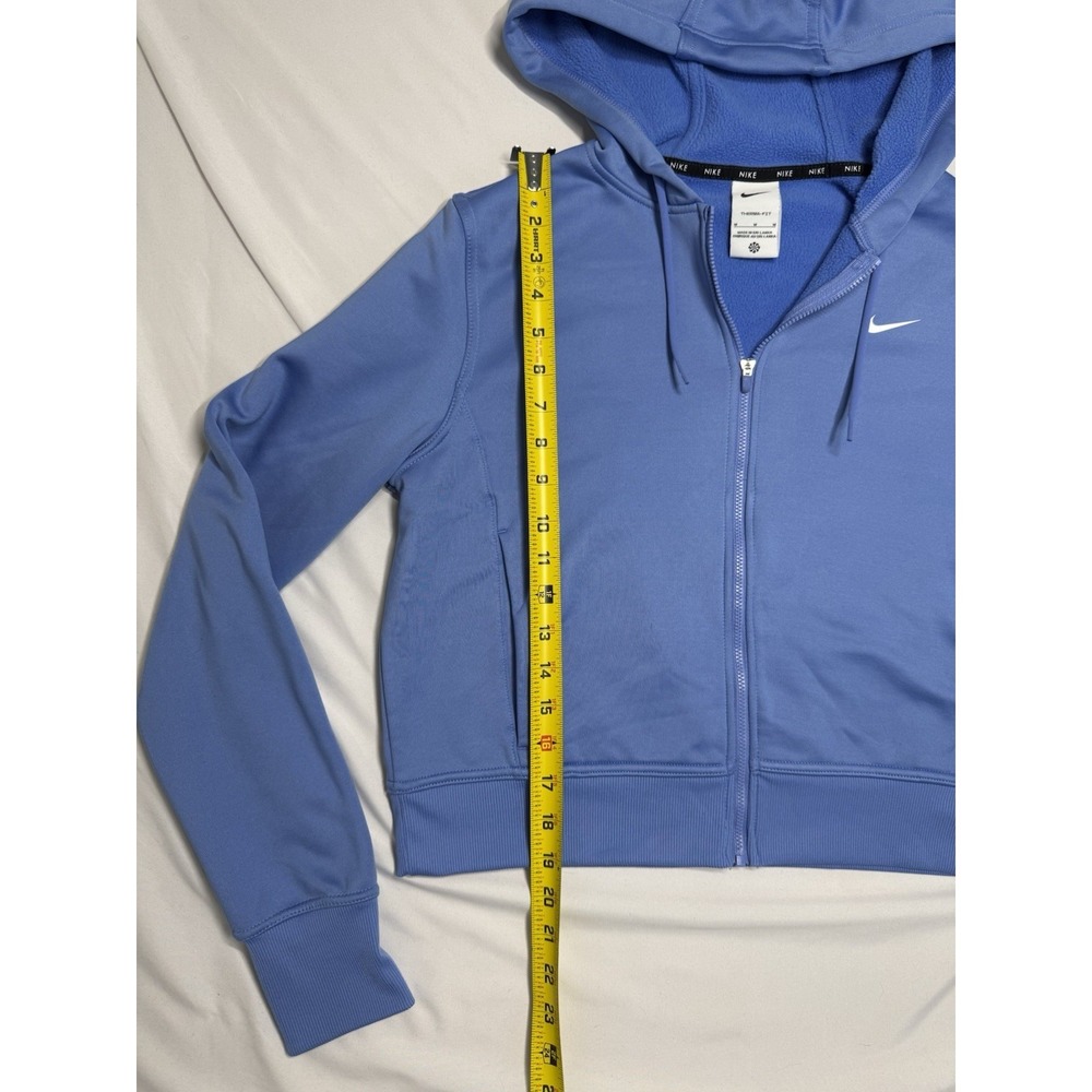 Nike Therma-FIT One Full-Zip Blue Hoodie Women's Size Medium Comfort Gym - Picture 6 of 6